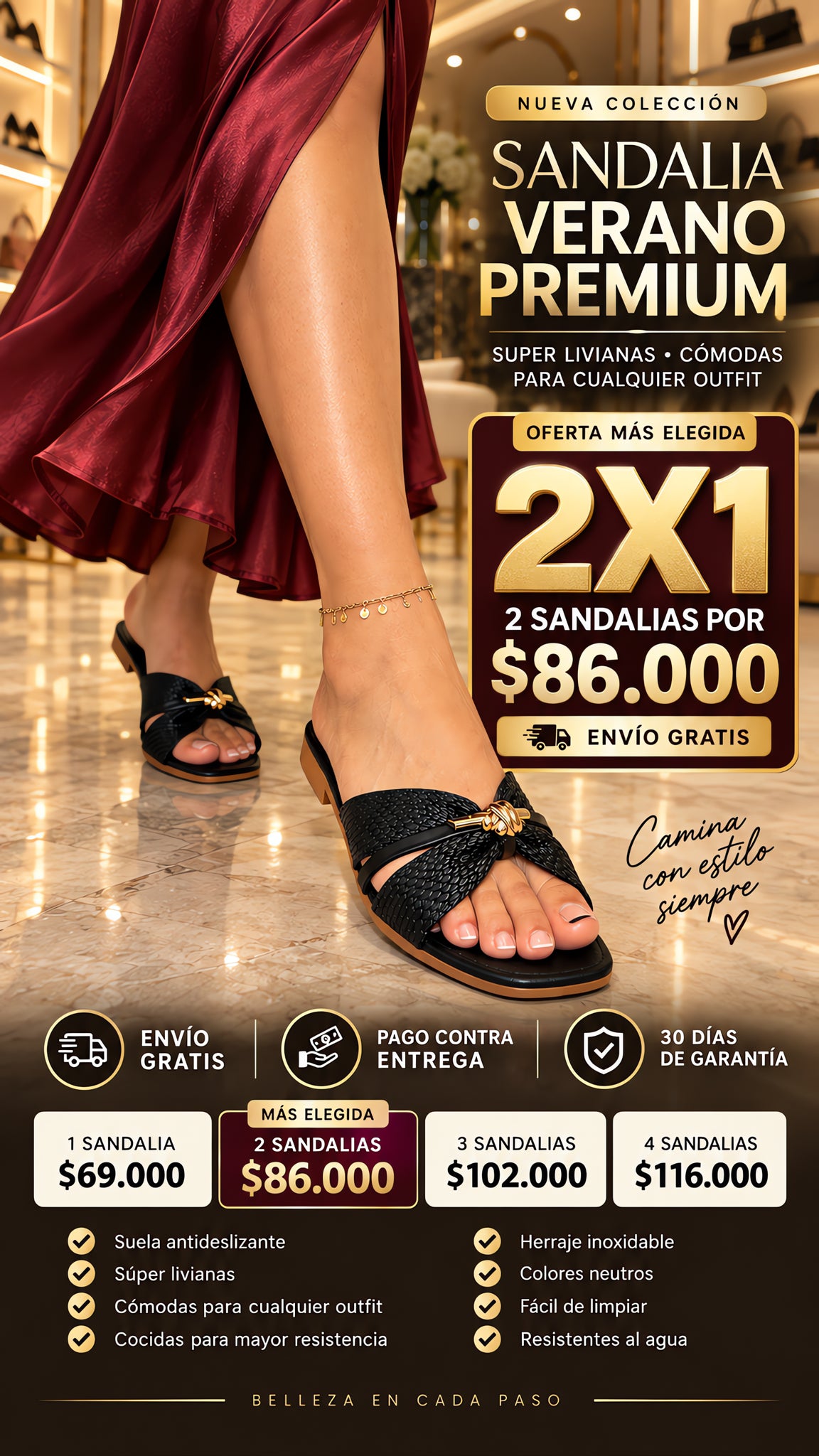 Sandalia Verano Premium
