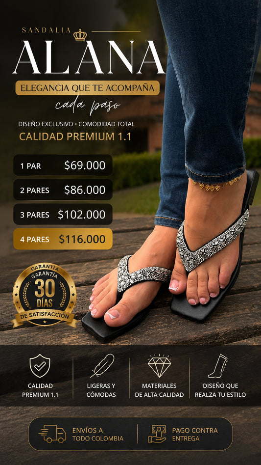 Sandalia Alana Crystal
