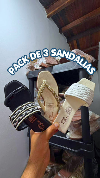 PACK DE 3 SANDALIAS PREMIUM SURTIDAS
